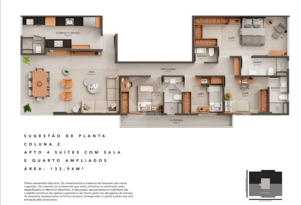 Apartamento, 2 quartos, 134 m² - Foto 5