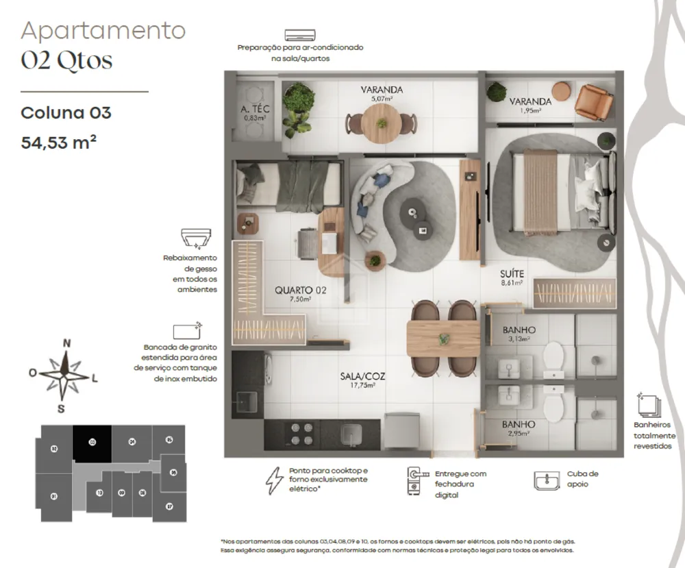 Apartamento, 2 quartos, 55 m² - Foto 6