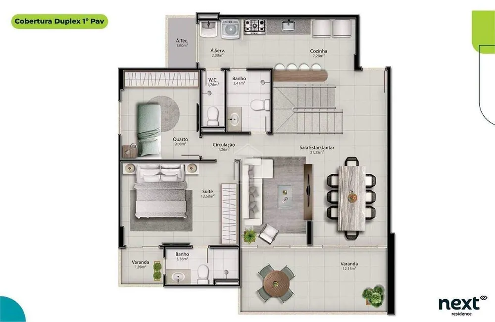Apartamento, 3 quartos, 98 m² - Foto 5
