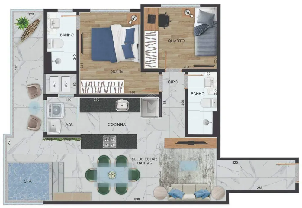 Apartamento, 2 quartos, 100 m² - Foto 7