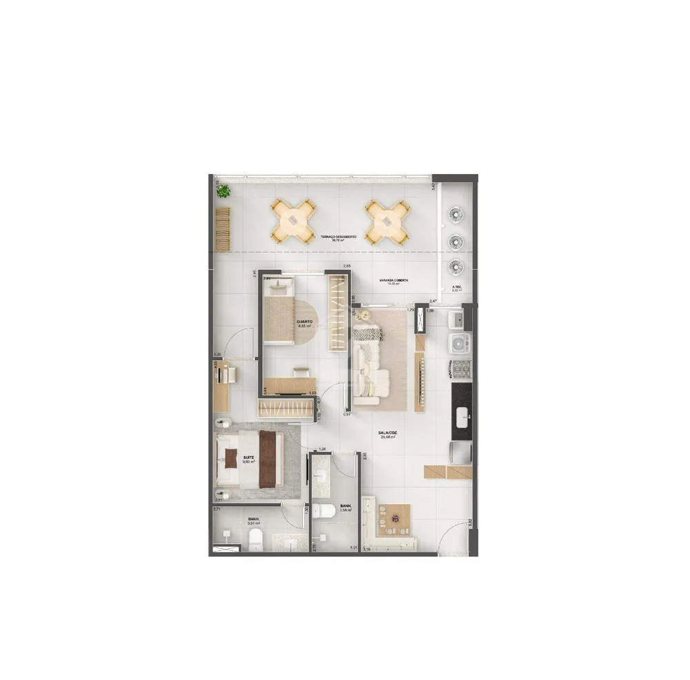 Apartamento, 2 quartos, 82 m² - Foto 8