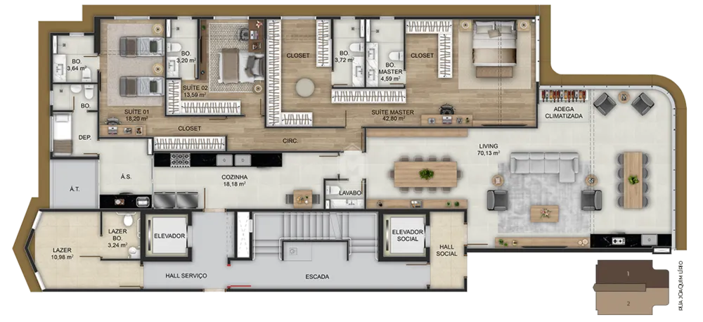 Apartamento, 5 quartos, 223 m² - Foto 11
