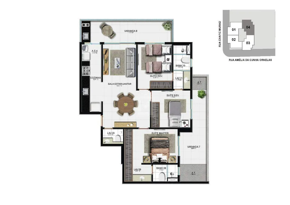 Apartamento, 3 quartos, 100 m² - Foto 14