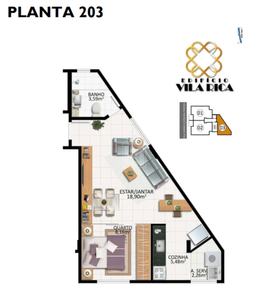 Apartamento, 1 quarto, 44 m² - Foto 10