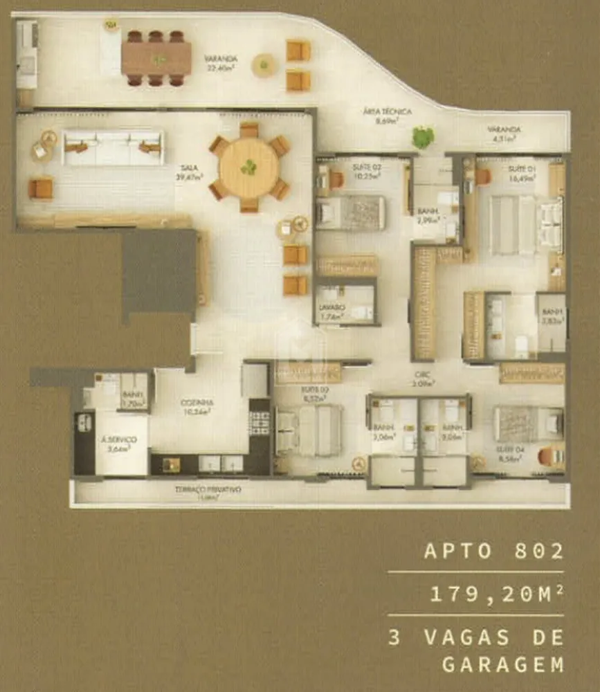 Apartamento, 4 quartos, 264 m² - Foto 10