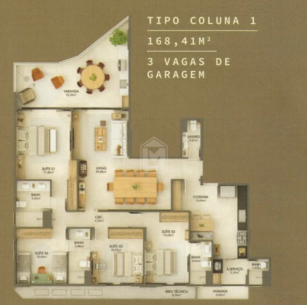 Apartamento, 4 quartos, 264 m² - Foto 9
