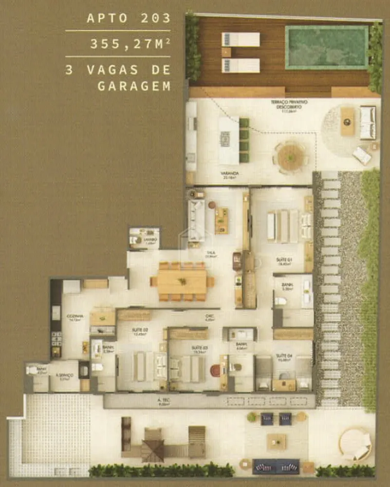 Apartamento, 4 quartos, 264 m² - Foto 8