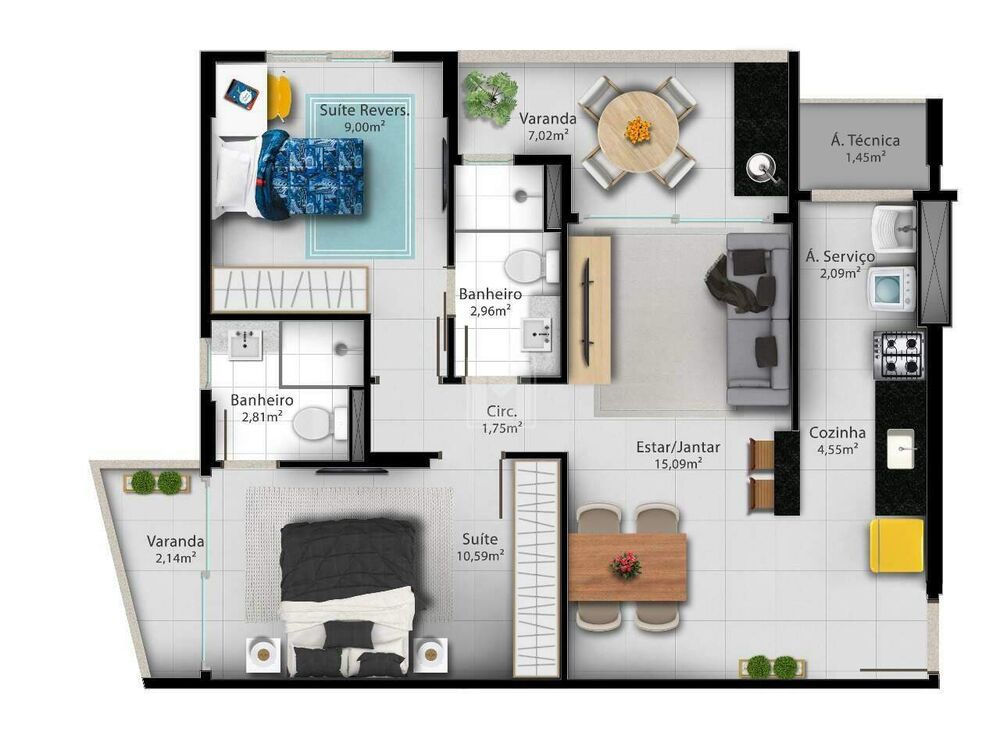 Apartamento, 3 quartos, 103 m² - Foto 13