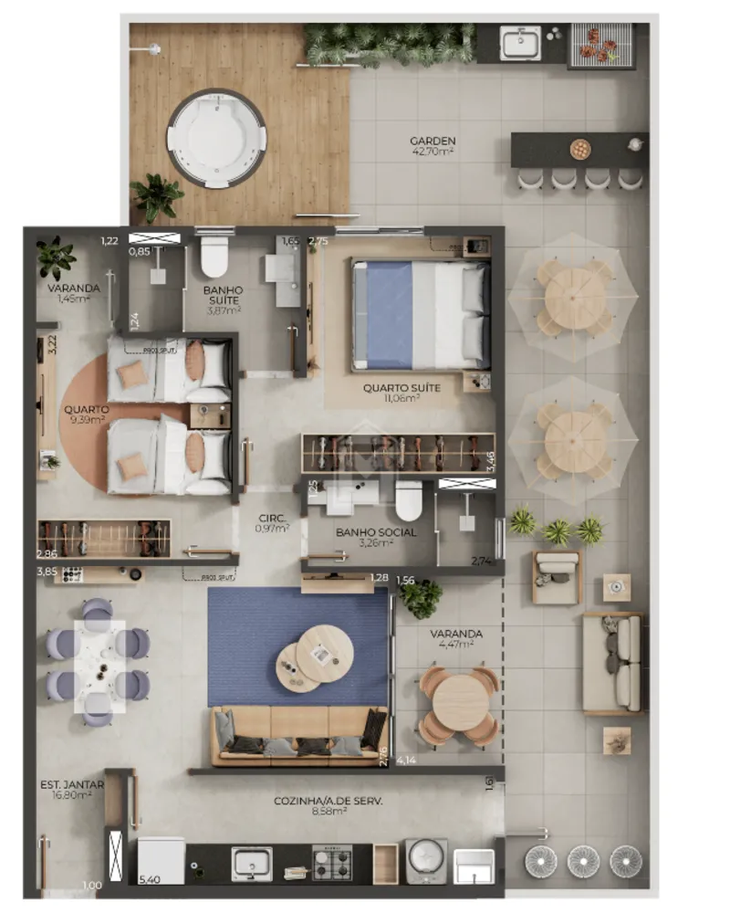 Apartamento, 3 quartos, 132 m² - Foto 7