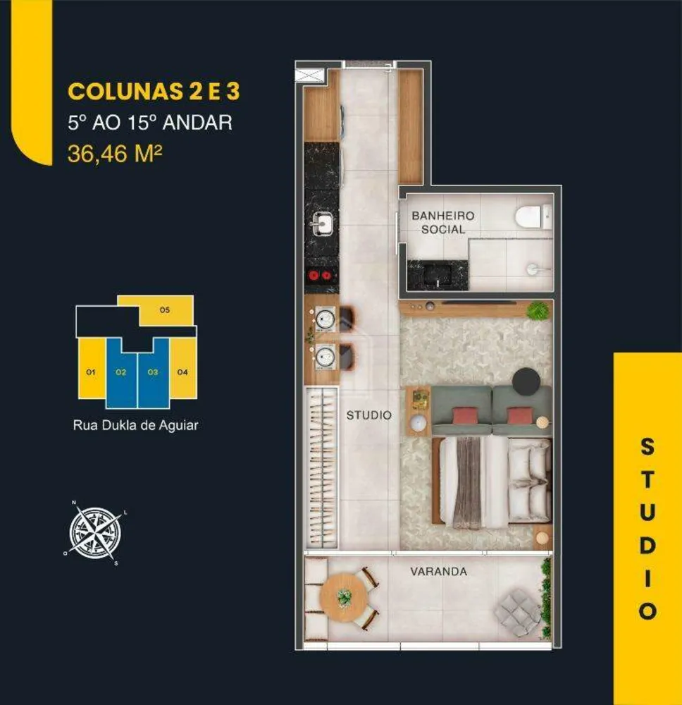 Apartamento, 1 quarto, 31 m² - Foto 12