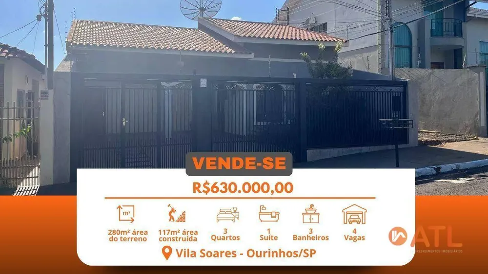 Casa, 3 quartos, 117 m² - Foto 1