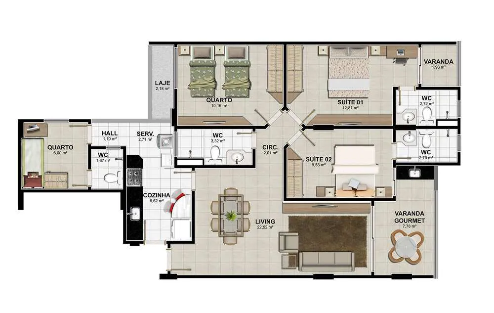 Apartamento, 4 quartos, 125 m² - Foto 13