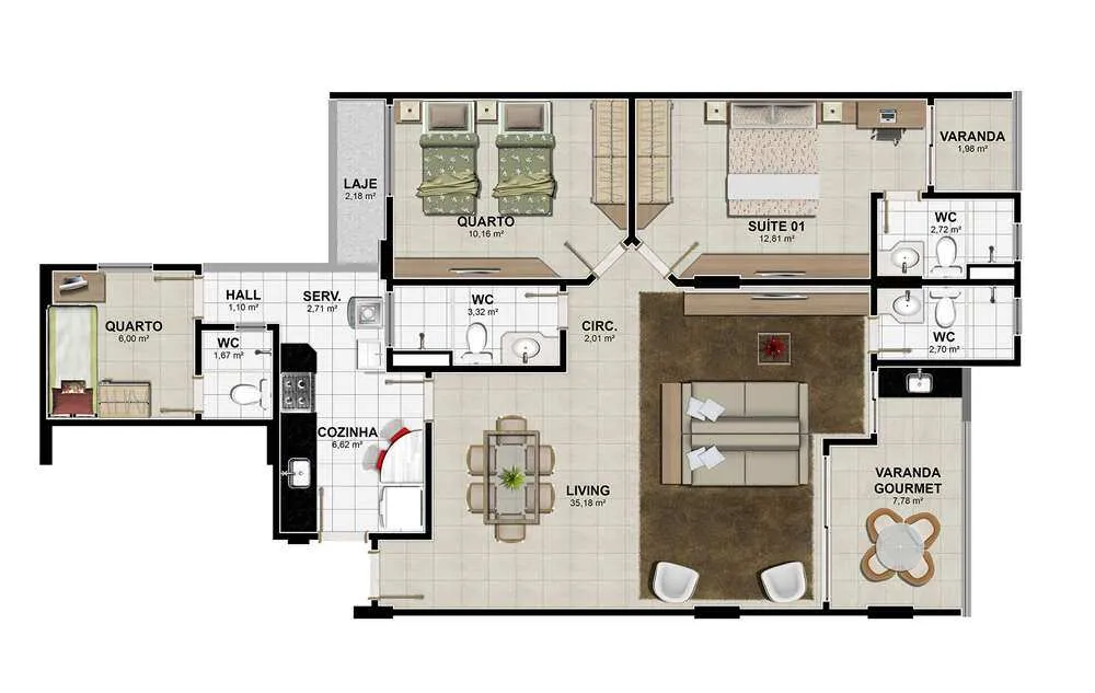 Apartamento, 4 quartos, 125 m² - Foto 12