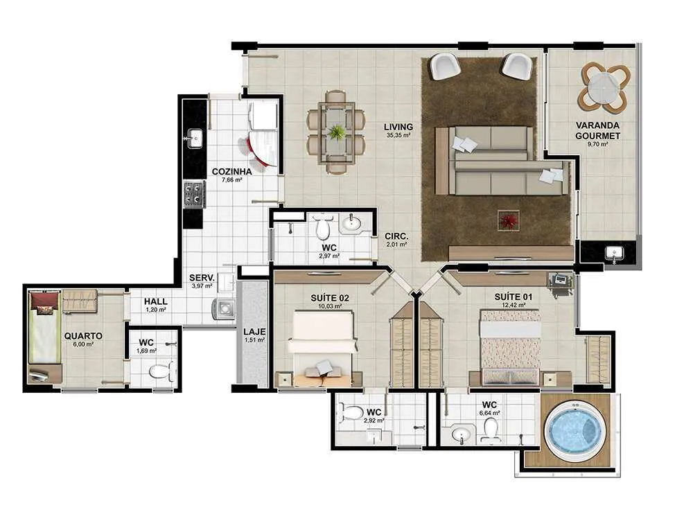 Apartamento, 4 quartos, 125 m² - Foto 14