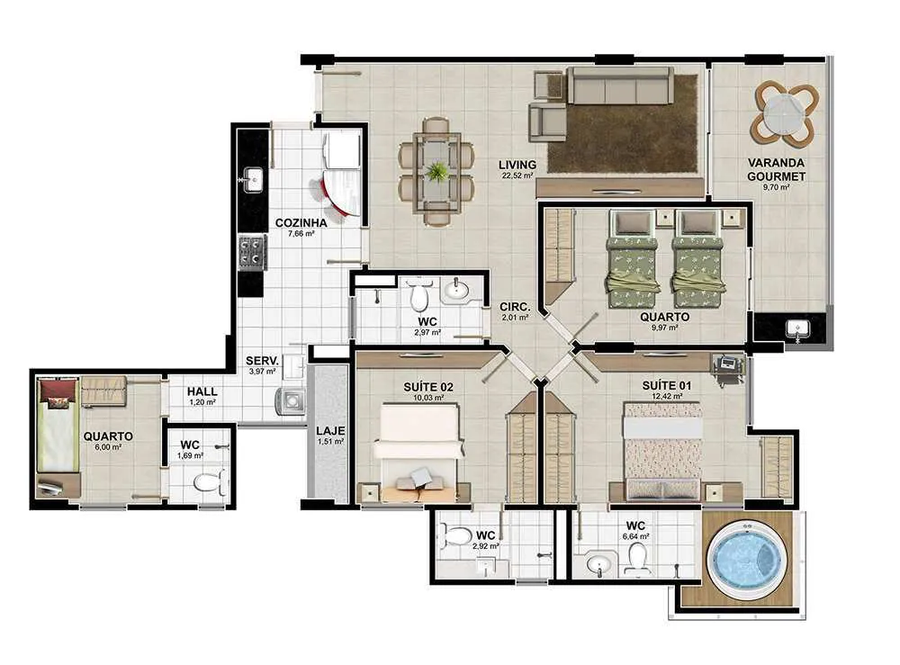 Apartamento, 4 quartos, 125 m² - Foto 15