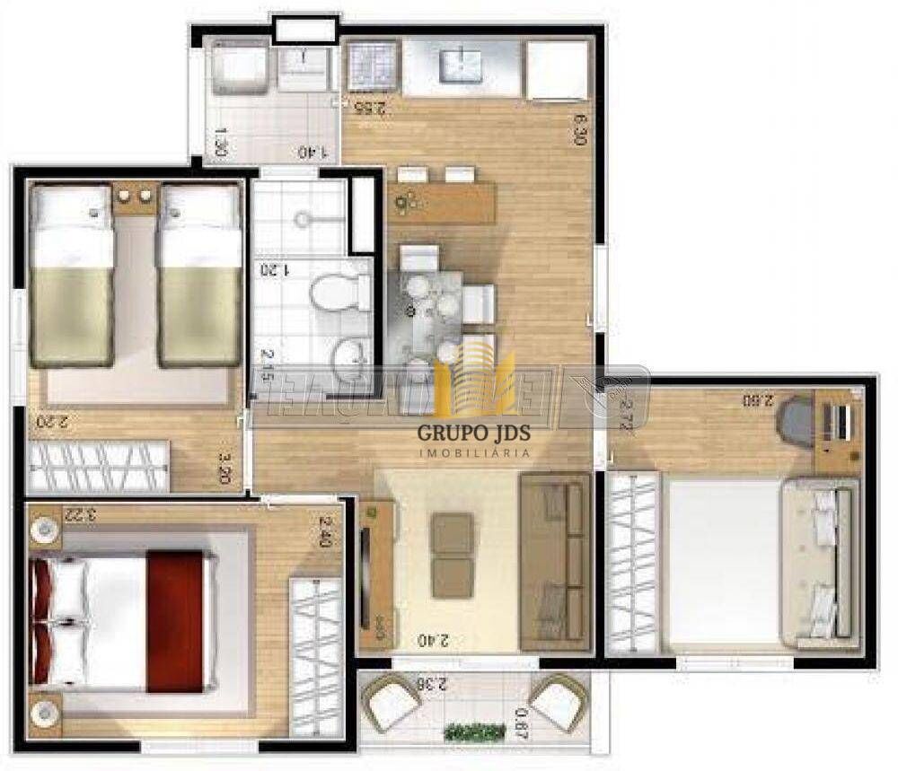 Apartamento, 3 quartos, 56 m² - Foto 3