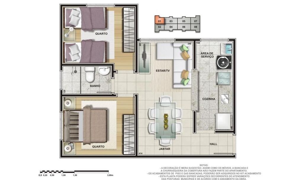 Apartamento, 2 quartos - Foto 4