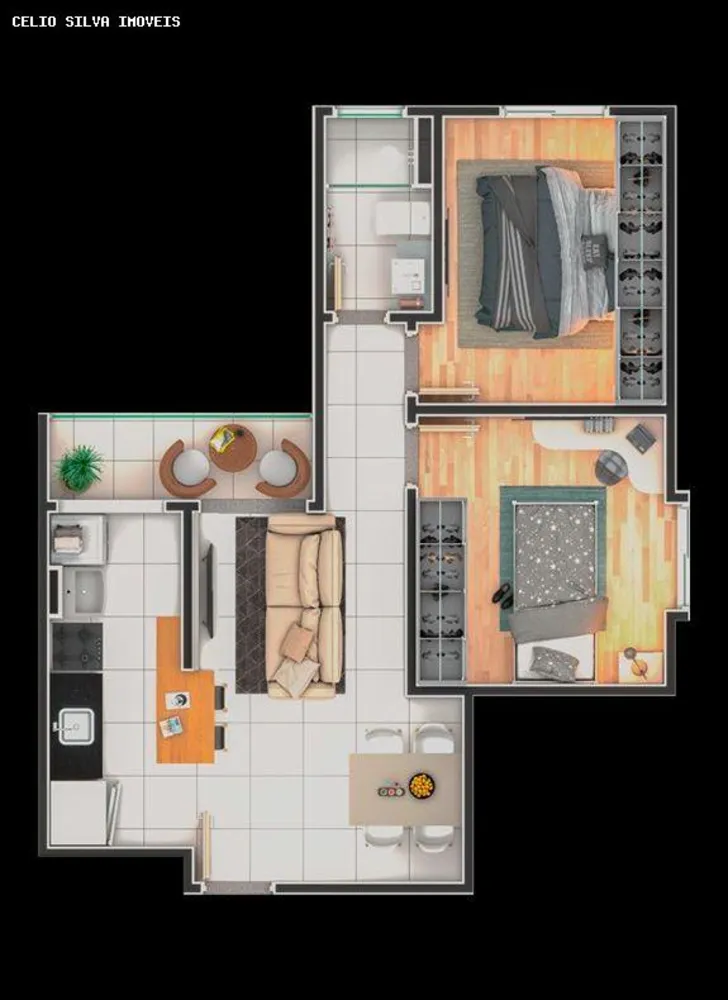 Apartamento, 2 quartos - Foto 2
