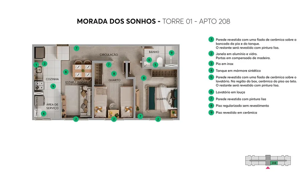 Apartamento, 2 quartos - Foto 8