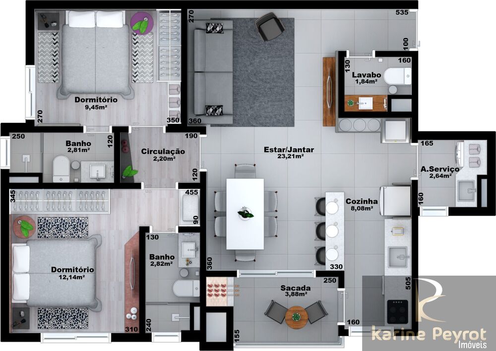 Apartamento, 2 quartos, 82 m² - Foto 24