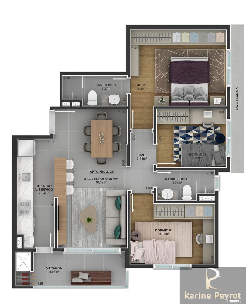 Apartamento, 3 quartos, 86 m² - Foto 27