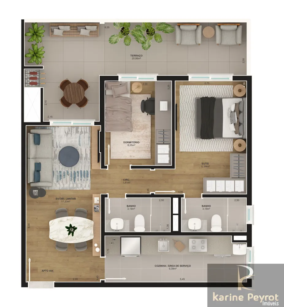 Apartamento, 2 quartos, 74 m² - Foto 11