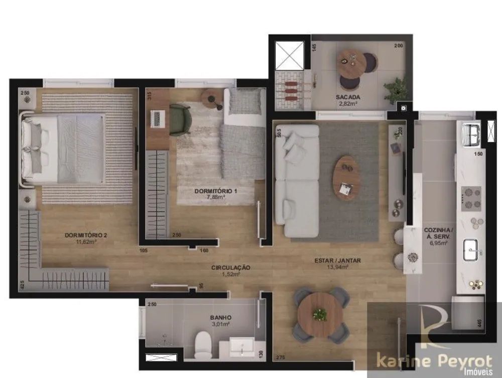 Apartamento, 2 quartos, 58 m² - Foto 5