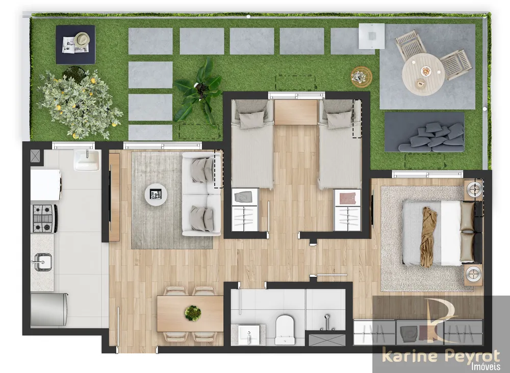 Apartamento, 2 quartos, 45 m² - Foto 9