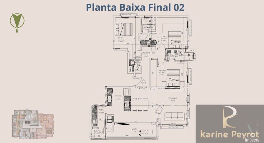 Apartamento, 3 quartos, 121 m² - Foto 3