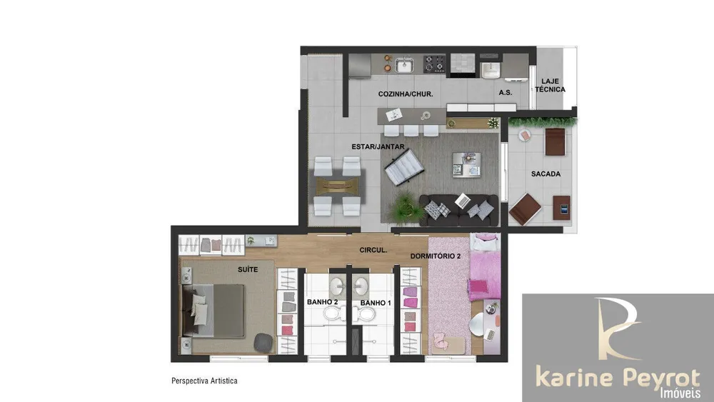 Apartamento, 2 quartos, 75 m² - Foto 1