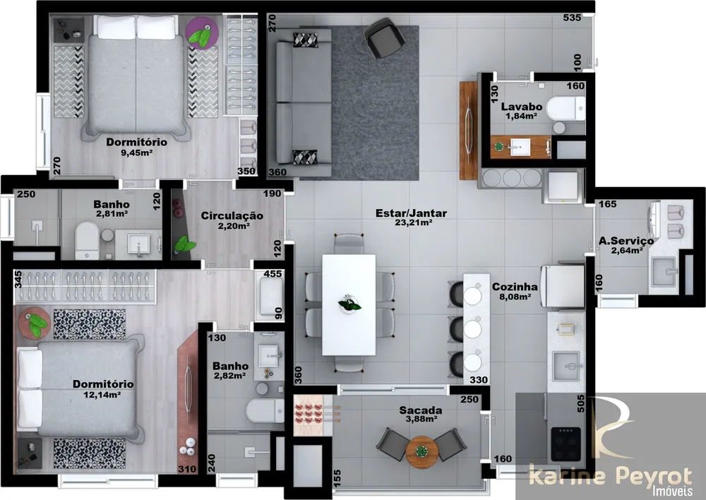 Cobertura, 3 quartos, 229 m² - Foto 14