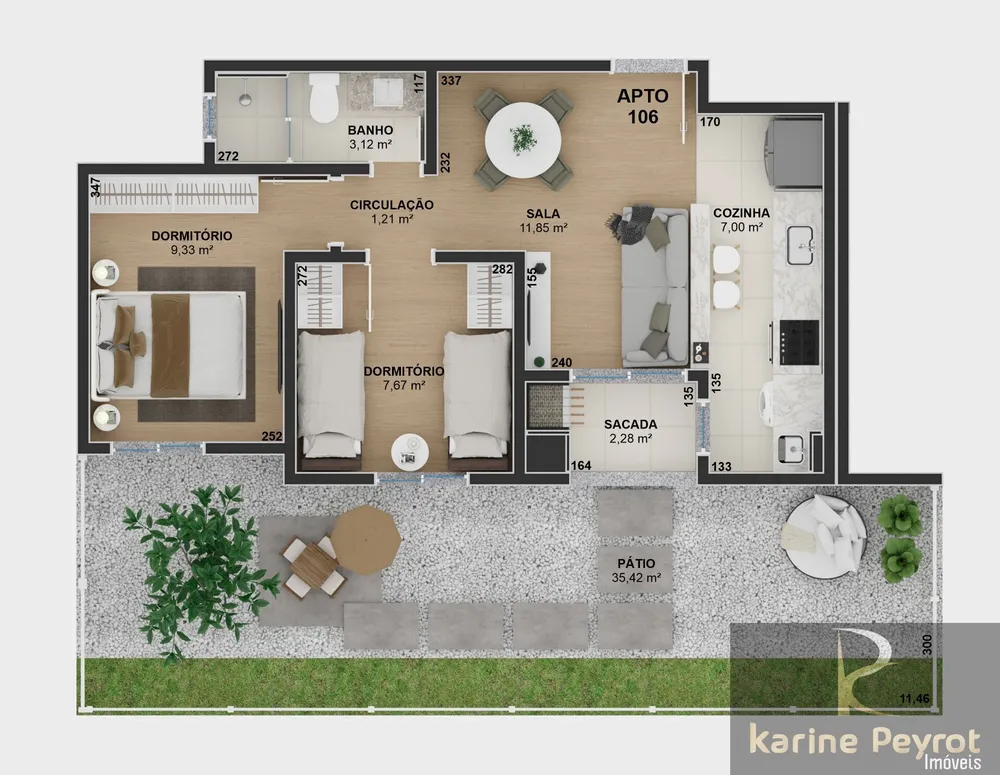 Apartamento, 2 quartos, 50 m² - Foto 15