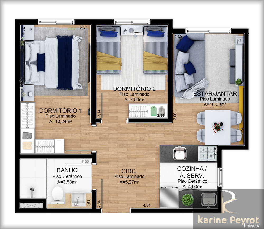 Apartamento, 2 quartos, 49 m² - Foto 8