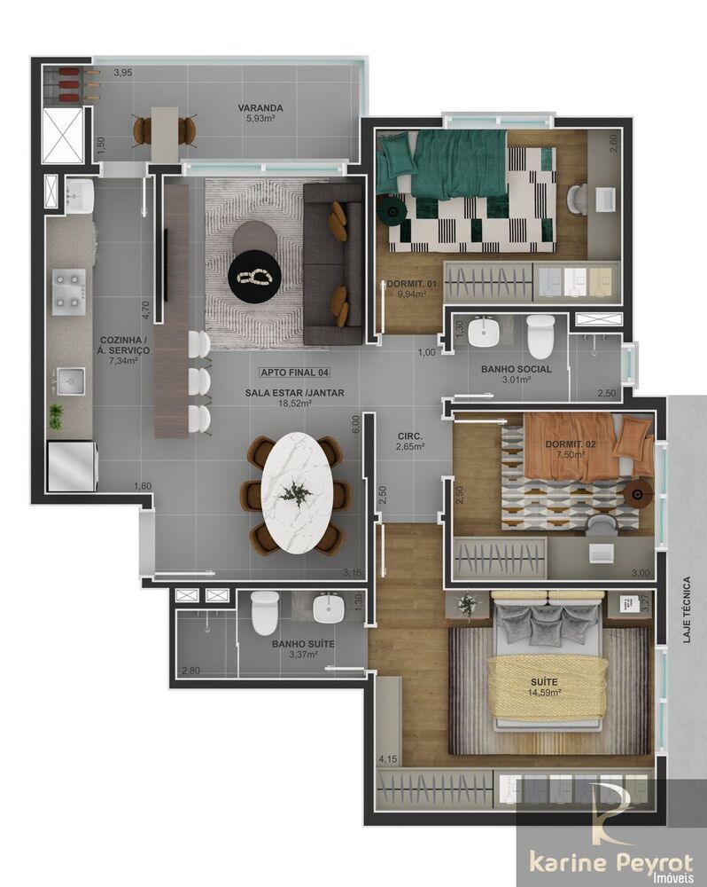Apartamento, 3 quartos, 254 m² - Foto 4