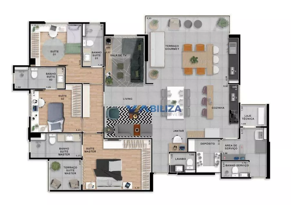 Apartamento à venda com 4 quartos, 150m² - Foto 6