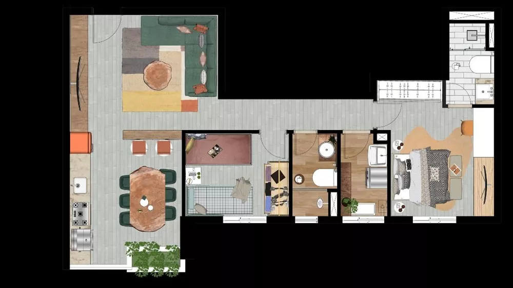 Apartamento, 2 quartos, 67 m² - Foto 2