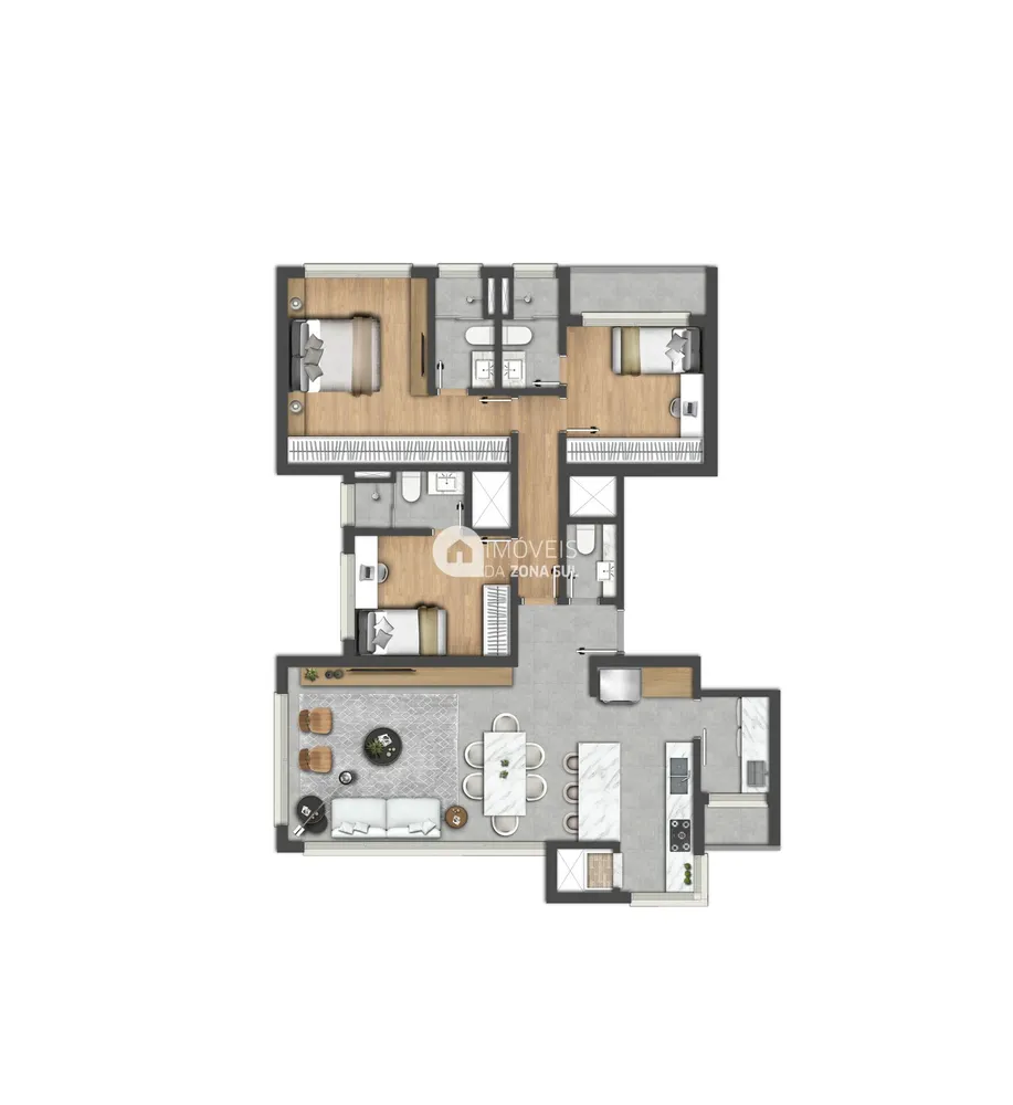 Apartamento, 3 quartos, 112 m² - Foto 7