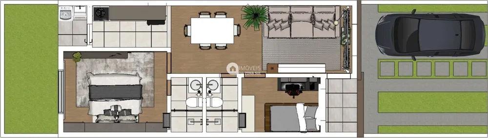 Casa, 2 quartos, 59 m² - Foto 4