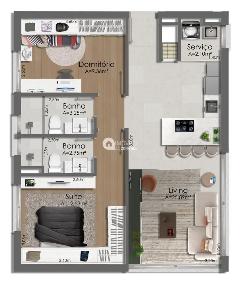 Apartamento, 2 quartos, 65 m² - Foto 9