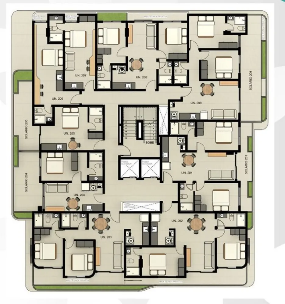 Flat/Apart Hotel, 1 quarto, 23 m² - Foto 1