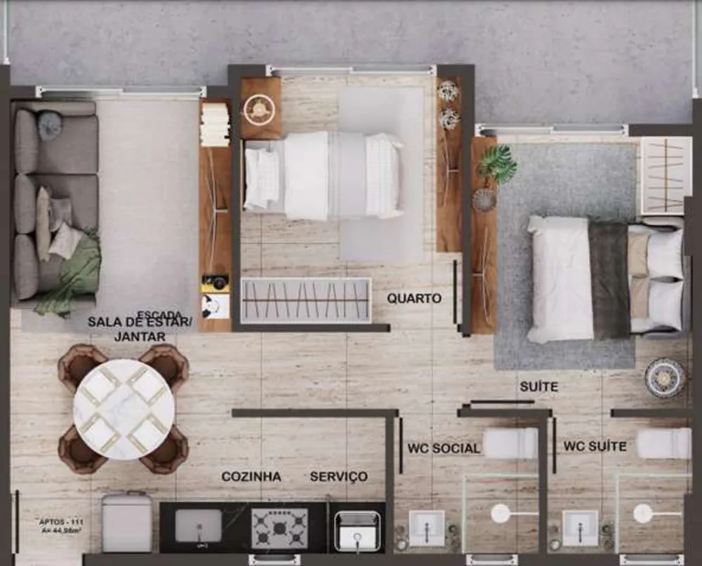 Apartamento, 1 quarto, 32 m² - Foto 11