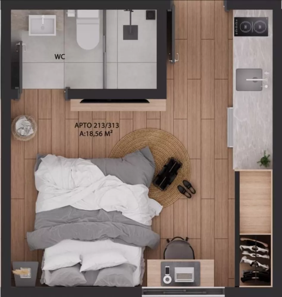 Flat/Apart Hotel, 1 quarto, 25 m² - Foto 7