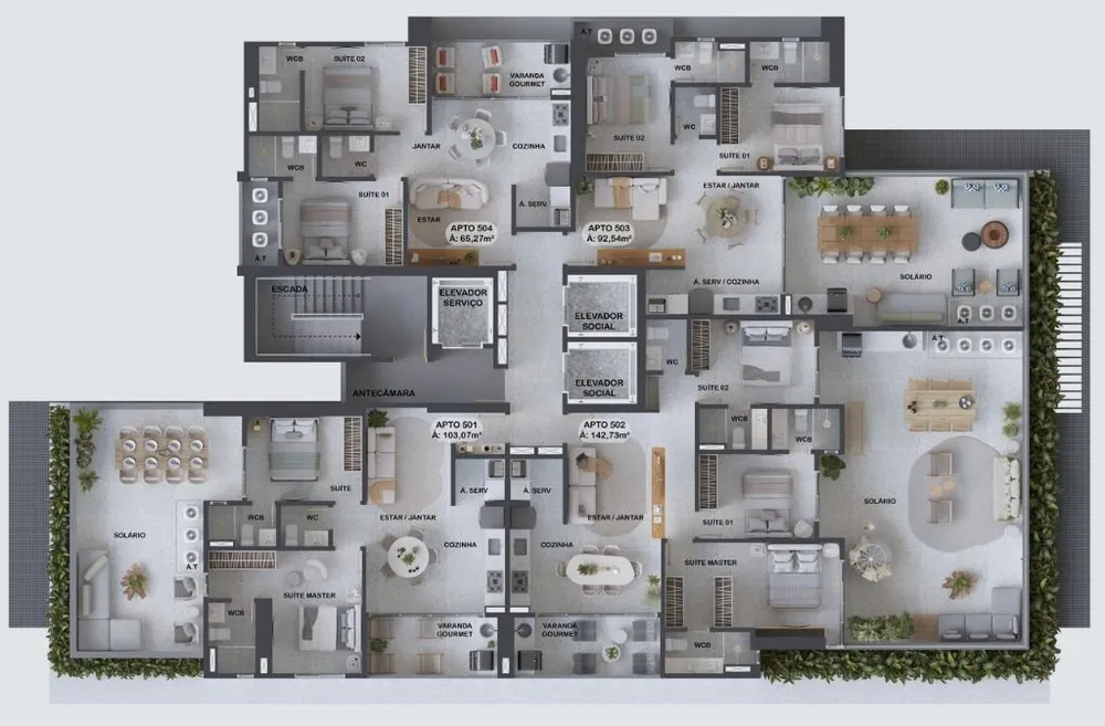 Apartamento, 2 quartos, 103 m² - Foto 9