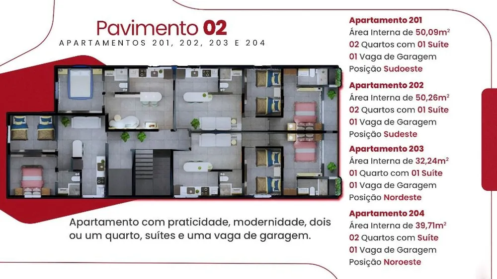 Apartamento, 2 quartos, 50 m² - Foto 3