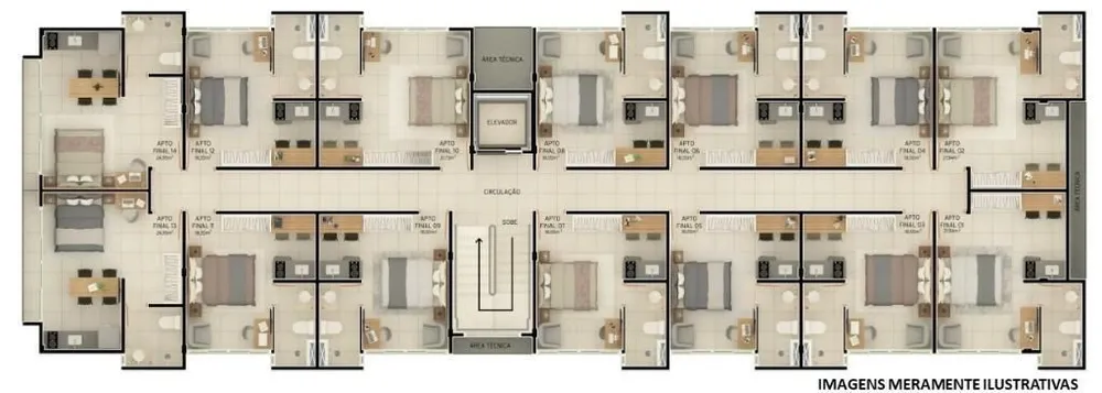 Flat/Apart Hotel, 1 quarto, 19 m² - Foto 8