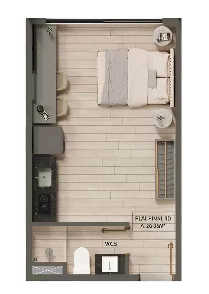 Flat/Apart Hotel, 1 quarto, 26 m² - Foto 8