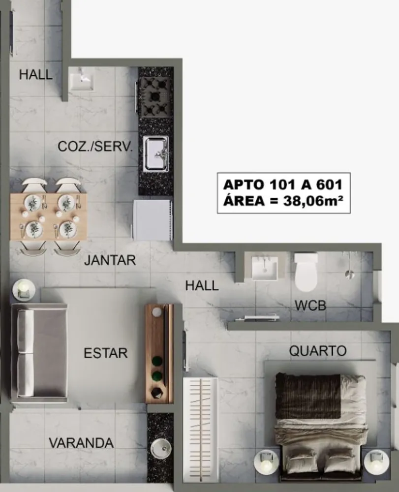 Apartamento, 2 quartos, 54 m² - Foto 12