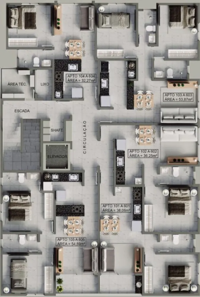 Apartamento, 2 quartos, 54 m² - Foto 10