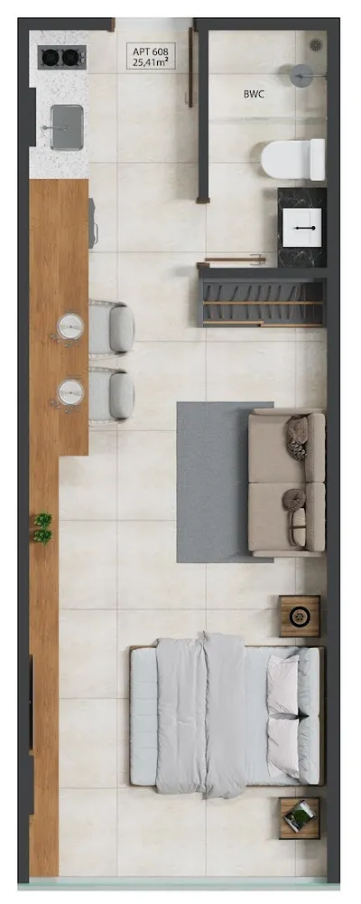 Flat/Apart Hotel, 1 quarto, 27 m² - Foto 11