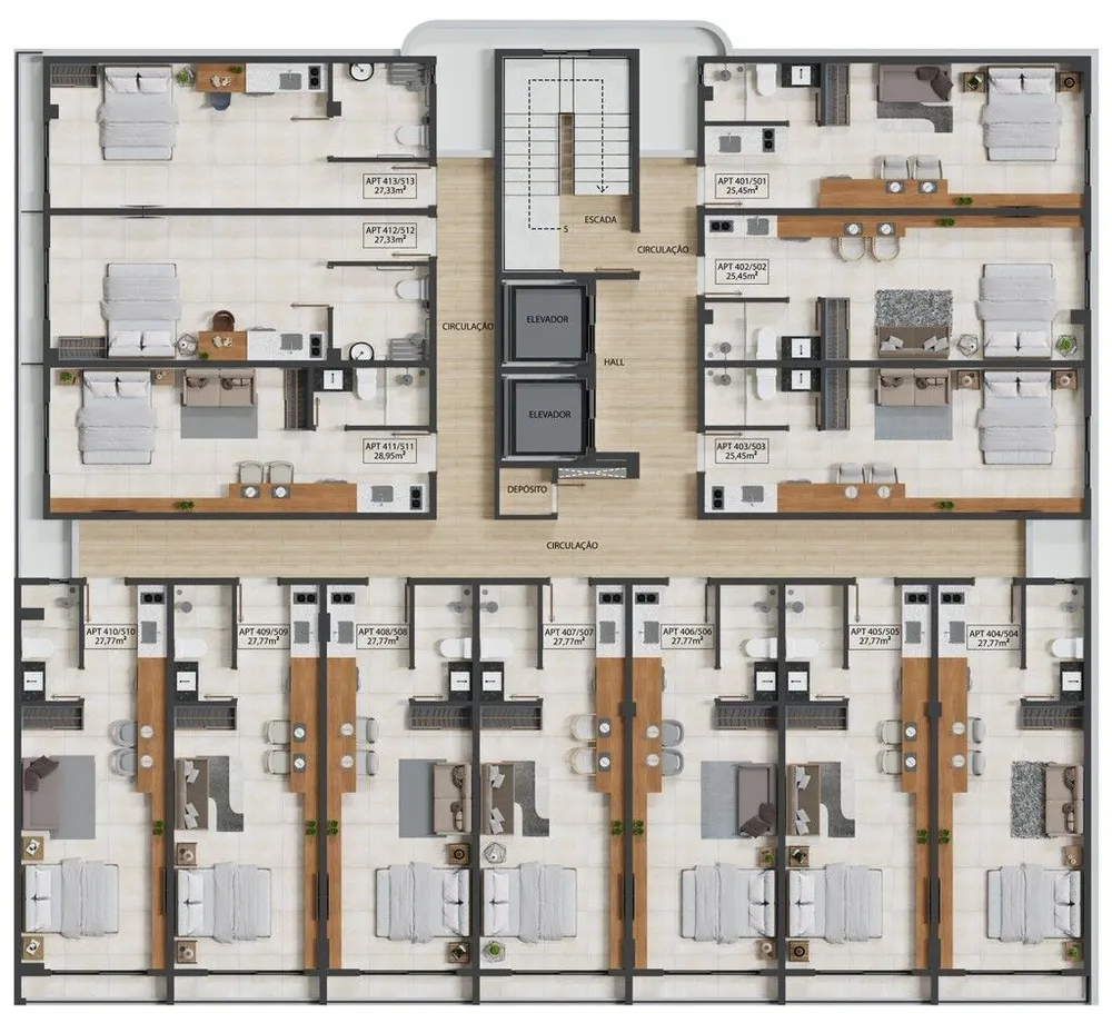 Flat/Apart Hotel, 1 quarto, 27 m² - Foto 7